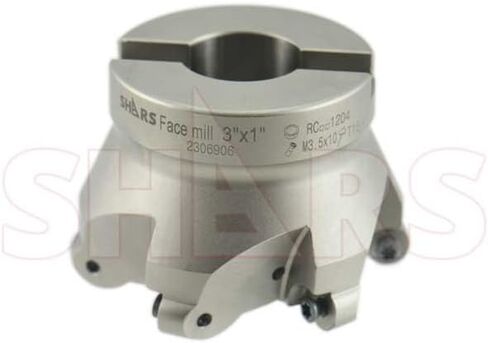 SHARS 3" 6 Flutes Round Indexable Face Mill RCKT 1204 Insert New 404-8026 P[ in Saudi Arabia