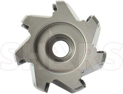 Shars 3" Coolant 90° 7 Flutes Indexable Face Mill APKT APET APMT 1604 7 Flutes + Certificate New 404-2428W S[ in Saudi Arabia
