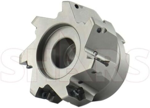 Shars 3" Coolant 90° 7 Flutes Indexable Face Mill APKT APET APMT 1604 7 Flutes + Certificate New 404-2428W S[ in Saudi Arabia