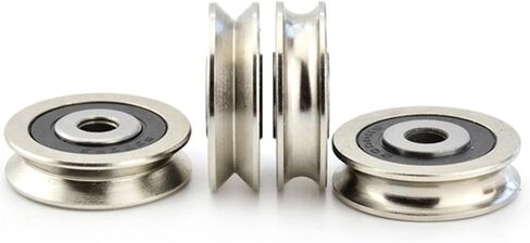 10PCS Straightening Mixed Wheel Over Line with Groove Bearing V6001 12X28X8MM Pulley V Groove Type(V6001-3-0.8) in Saudi Arabia