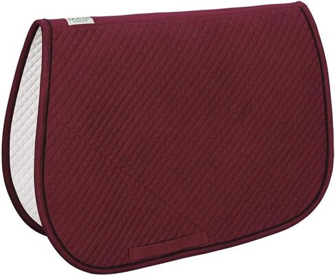 Dover Saddlery Mini Diamond Ceanted All-Guphor Saddle ، حجم A/P ، Burgundy/Black in Kuwait