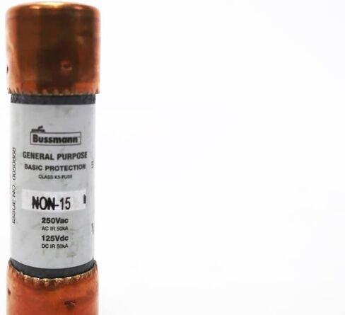 Box of 10 COOPER BUSSMANN NON-15 BUSS K5 15A AMP 250V-AC Cartridge Fuse in Saudi Arabia