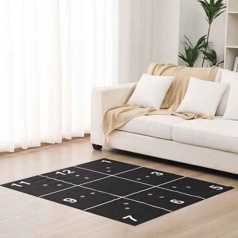 Fitness Precision Mat Home Workout Equipment 4.6' x 4' x 2.2 mm Large Exercise Rubber Non Slip Mat for Yoga Pilates Cardio Fitness Home Gym Floor in Saudi Arabia