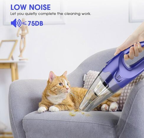 Handheld Vacuum Cordless Rechargeable,Car Vacuum Cleaner with LED Light/Multi Accessories，1.5lbs Lightweight Dust Busters Cordless Rechargeable for Car and Home, Mine Portable Vacuum in Saudi Arabia
