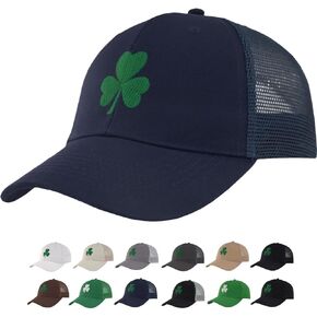 TSSGBL Shamrock Baseball Trucker Hat – M,L,XL,XXL Snapback Lucky Clover Embroidered Mesh Golf Ball Cap in Kuwait