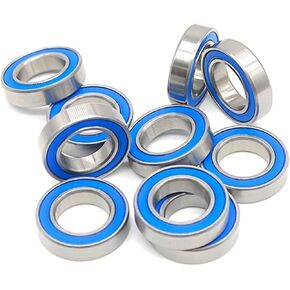 6801-2RS Bearing 12x21x5mm Double Sealed Blue Thin Section Miniature 6801 RS Ball Bearing 6801 2RS 10Pcs(6902RS 15x28x7) in Saudi Arabia
