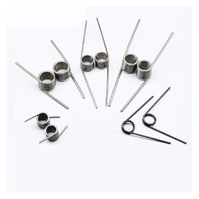 ربيع الالتواء الصغيرة على شكل V ، 10 مساءً ربيعًا يمينًا يمينًا سلكًا من الصلب الأيسر 0.4 مم من الفولاذ المقاوم للصدأ ، زاوية زنبرك على شكل حرف V 60 120 180 درجة الحجم المعدني الحجم: 3.6 مم (9 لتر) ، النمط: 5.0mm_0.4 ملم (1 in Kuwait