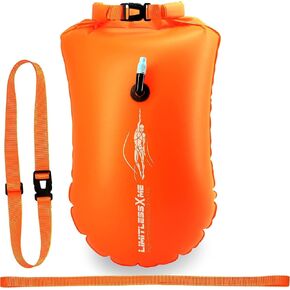 Swim Buoy & Drybag - for Swimmers, Open Water and Triathlon. Pull Buoy for Adults and Kids. Orange Signal Swimming Bubble in Saudi Arabia