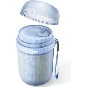 منظم حبوب منع الحمل كبير مع 7 مقصورات كبيرة ، موزع حبوب منع الحمل مع مجففة للحفاظ على الأدوية طازجة ، منظم زجاجة حبوب منع الحمل | مكافحة الخلط | مقاوم للضوء | منظم فيتامين خالي من اللمس ، خالي من BPA ، Rose Gold in Kuwait