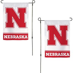 Desert Cactus University of Nebraska Un Garden Flag - 19 × 12 بوصة لافتة نبراسكا كورنهوسكرز ، للعرض في الهواء الطلق والأحداث (التصميم ب) in Kuwait