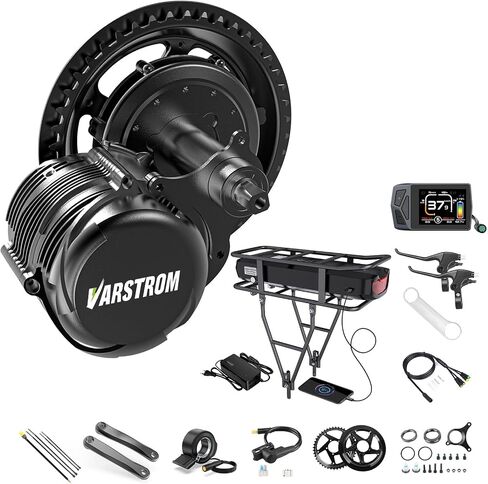 750W TSDZ8 Mid Drive Ebike Conversion kit for Upgraded Tongsheng Mid- Drive Kit with Battery,High Power Torque Sensor Mid-Mounted Motor with EKD01 Display for 68-73MM BB Road/City/Mountain Bike in Kuwait