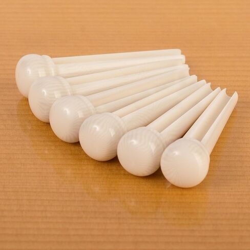 Waverly Ivoroid Guitar Bridge Pins, Oversized, Slotted, Set of 6 in Saudi Arabia