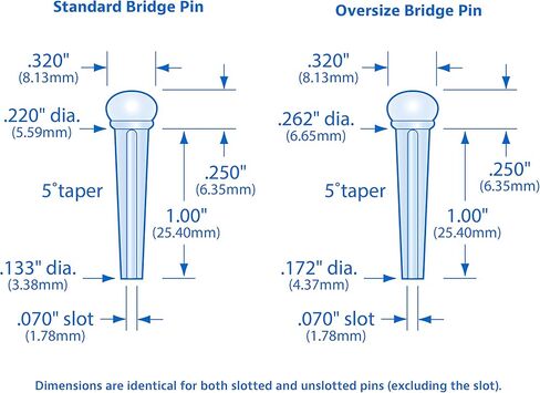 Waverly Ivoroid Guitar Bridge Pins, Oversized, Slotted, Set of 6 in Saudi Arabia