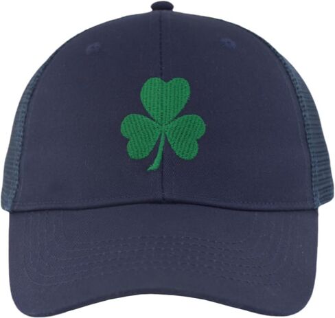 TSSGBL Shamrock Baseball Trucker Hat – M,L,XL,XXL Snapback Lucky Clover Embroidered Mesh Golf Ball Cap in Kuwait