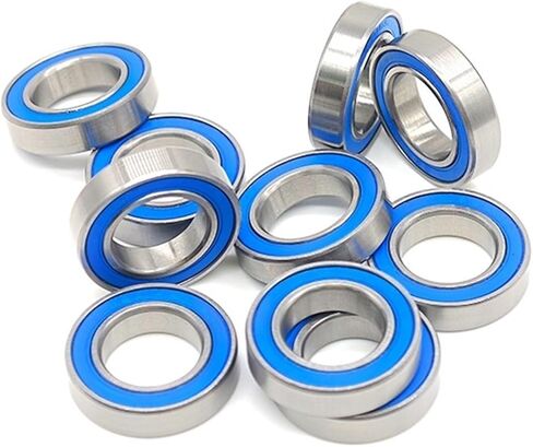 6801-2RS Bearing 12x21x5mm Double Sealed Blue Thin Section Miniature 6801 RS Ball Bearing 6801 2RS 10Pcs(6902RS 15x28x7) in Saudi Arabia