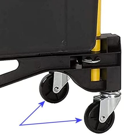 (Qty 2) WH23A Caster - 3' X 3/4 Stem Caster 7/16'' x 2 Stem, Polyolefin Wheel Plain Bearing, Housing Ball Bearing Swivel Replacement Caster for Model PJD2223A Harper Convertible Hand Truck Junior in Saudi Arabia