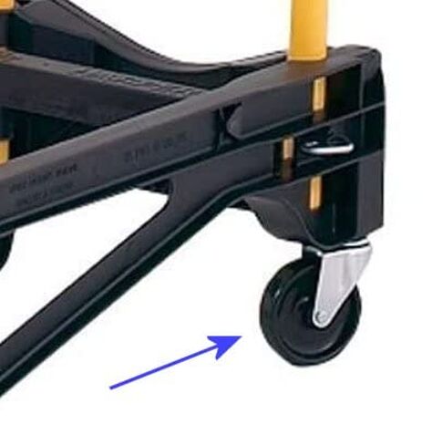 (Qty 2) WH23A Caster - 3' X 3/4 Stem Caster 7/16'' x 2 Stem, Polyolefin Wheel Plain Bearing, Housing Ball Bearing Swivel Replacement Caster for Model PJD2223A Harper Convertible Hand Truck Junior in Saudi Arabia