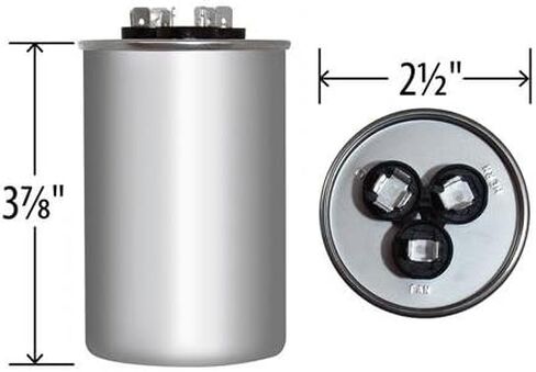 USA Replacement for Mars - Motors & Armatures 12288 45 + 5 uF MFD x 440 VAC Replacement Dual Capacitor Round in Saudi Arabia
