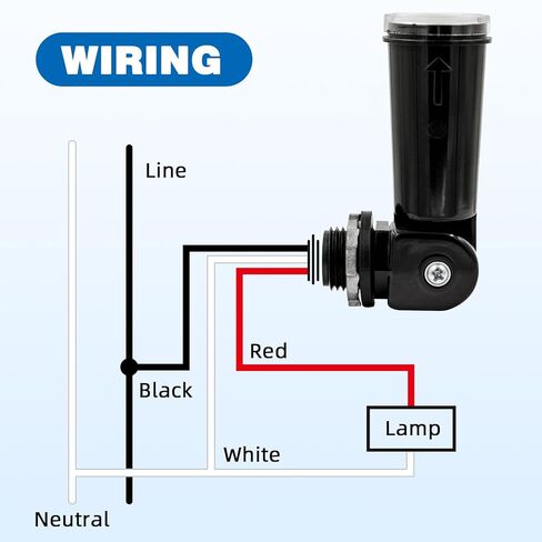 Automatic Lighting Sensor Switch 2pcs Photoelectric Switch for Outdoor Light Photo Cell Sensor with Time Delay Temperature Compensation Water-Resistant in Saudi Arabia