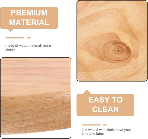 Replacement Round Stool Seat - 25cm Solid Wood Bar Stool Top Design, Wooden Cover for Home Bar, Cafe, and Counter Height Stools in Saudi Arabia