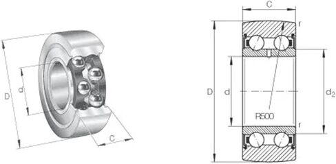 1PCS LR5208-2HRS-TVH-XL LR5208NPPU LR 5208 Ball Bearing Track Rollers LR Track Rollers Bearing in Saudi Arabia