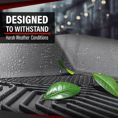 CHEDA TPE Floor Mats Cargo Liners All-Weather Protection Compatible with Toyota Tundra Double Cab Pickup 2007-2011/Fits Toyota Tundra CrewMax Cab Pickup 2007-2011 Front & 2nd Row 3PCS in Saudi Arabia