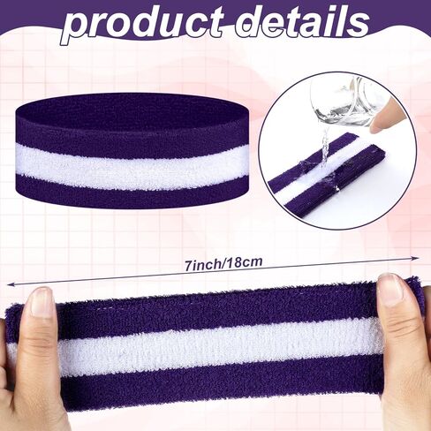 18 Pcs School Team Spirit Accessories Team Spirit Day Assorted 6 Sport Socks 6 Sport Headbands 6 Glitter Stickers for Youth Soccer Softball Football Volleyball Events in Kuwait