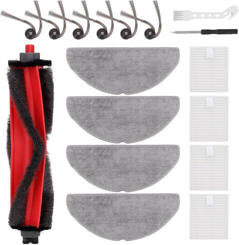Replacement Filters For Roborock Q7 M5 Series Robot Vacuum Cleaner HEPA Filter - Filter Household Cleaning Sweeper Filter, Filter Washable and Reusable (4Pcs White) in Kuwait
