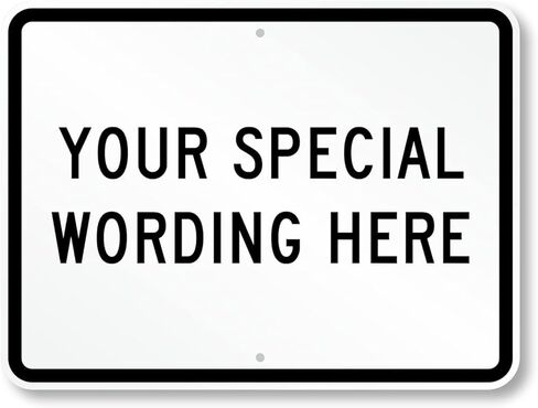 SmartSign 12"x18" Custom Sign, Add Your Text and Choose Color 63 mil Laminated Rustproof Aluminum, Fade-Proof, Personalize for Business, Home, Airbnb, Delivery, Made in USA in Kuwait