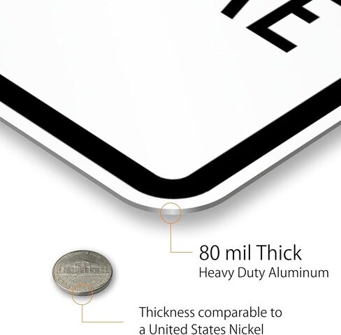 SmartSign 12"x18" Custom Sign, Add Your Text and Choose Color 63 mil Laminated Rustproof Aluminum, Fade-Proof, Personalize for Business, Home, Airbnb, Delivery, Made in USA in Kuwait