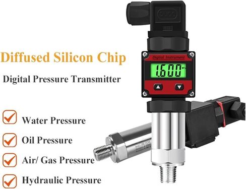 مستشعر الضغط LCD عرض ضغط الضغط -1-600BAR زيت الماء السائل 0-5V 10V RS485 محول الضغط (ناتج 0-5 فولت ، الحراسة) in Saudi Arabia