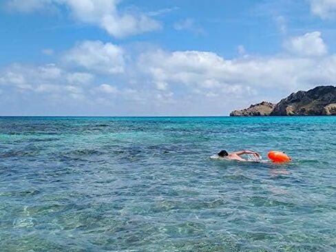 Swim Buoy & Drybag - للسباحين والمياه المفتوحة والثلاثي. سحب العوامة للبالغين والأطفال. فقاعة السباحة الإشارة البرتقالية in Saudi Arabia