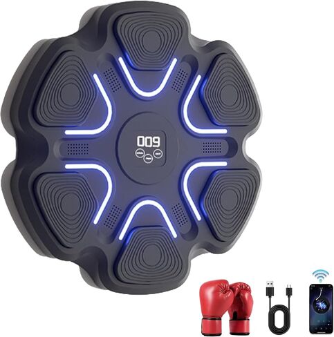Music Boxing Machine for Adults – Wall Boxing Punching Pad, Machine Boxing Equipment for Training, Music Boxing Workout Trainer for Home or Gym in Saudi Arabia
