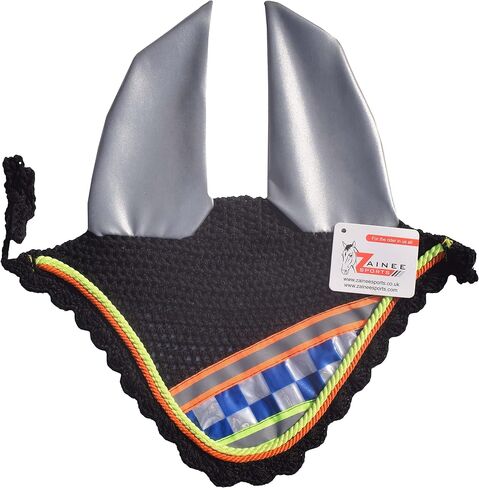 Hi-Viz Safety Safety عاكس سرج مجموعة + غطاء الأذن مطابقة-معدات فروسية عالية الرؤية لركوب الخيل | ترويض أو قفز/صياد in Kuwait