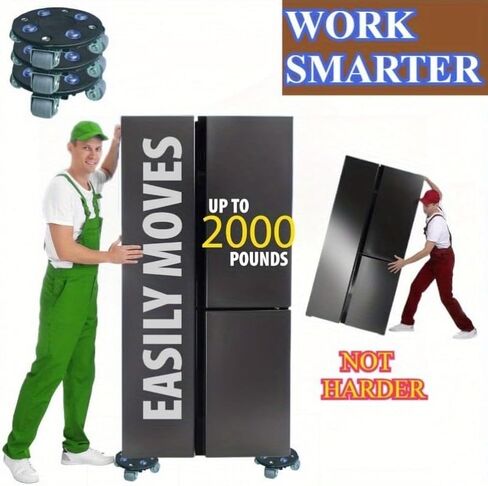 Furniture Dolly Moving Set, 1280 lbs Capacity, 360° Wheels, Connectable Design, Blue in Saudi Arabia