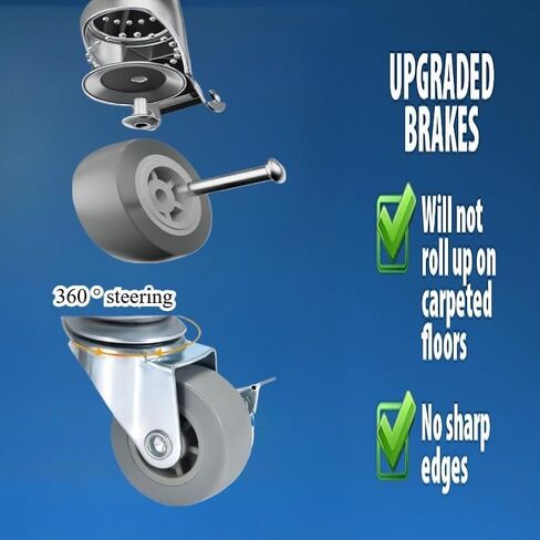Furniture Dolly Moving Set, 1280 lbs Capacity, 360° Wheels, Connectable Design, Blue in Saudi Arabia