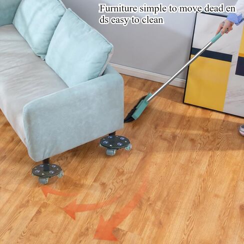 Furniture Dolly Moving Set, 1280 lbs Capacity, 360° Wheels, Connectable Design, Blue in Saudi Arabia