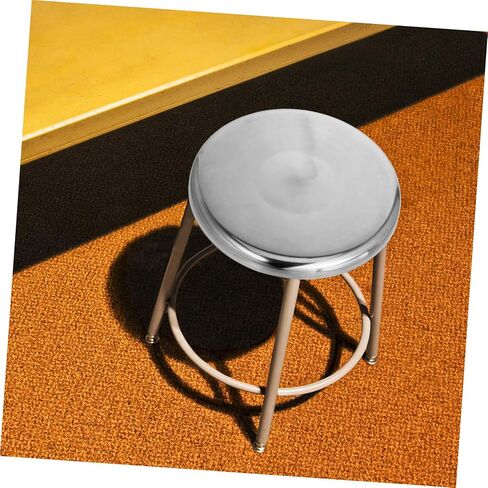 PRETYZOOM Round Chair Seat Replacement Sturdy Stainless Steel Surface for Bar Stools Canteens Beauty Salons and Home Use in Saudi Arabia