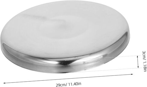 PRETYZOOM Round Chair Seat Replacement Sturdy Stainless Steel Surface for Bar Stools Canteens Beauty Salons and Home Use in Saudi Arabia