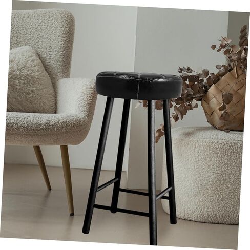 Replacement Round Stool Seating Surface Versatile Bar Stool Cushion for Home Office and Restaurant Use Crafted with Durable PU and Foam for Aesthetic Appeal and Stability in Saudi Arabia
