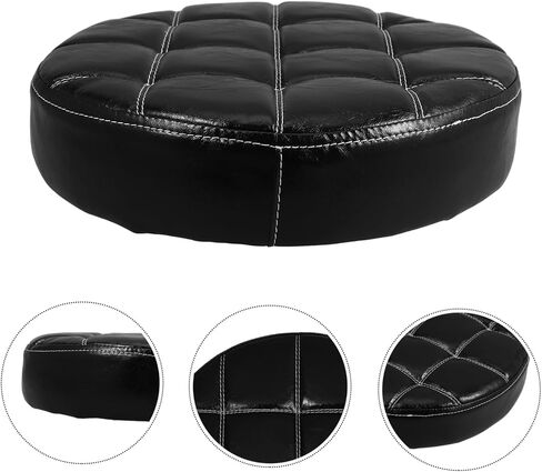 Replacement Round Stool Seating Surface Versatile Bar Stool Cushion for Home Office and Restaurant Use Crafted with Durable PU and Foam for Aesthetic Appeal and Stability in Saudi Arabia