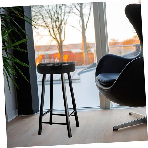 Replacement Round Stool Seating Surface Versatile Bar Stool Cushion for Home Office and Restaurant Use Crafted with Durable PU and Foam for Aesthetic Appeal and Stability in Saudi Arabia