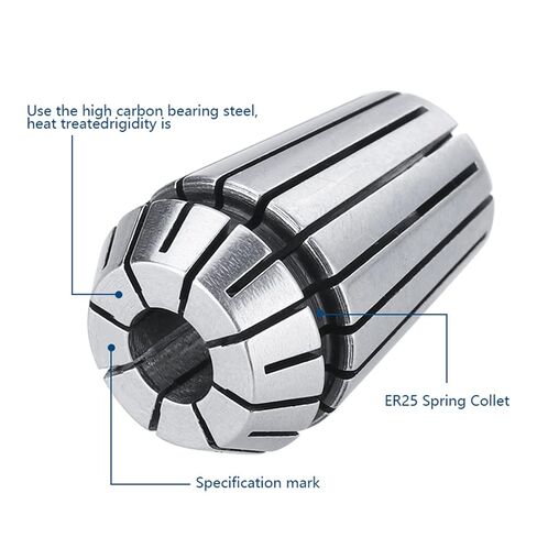 ER25 COLLET Chuck 2-16mm مع ER25 COLLET WRENCH TOOL TOUND 16PCS in Saudi Arabia