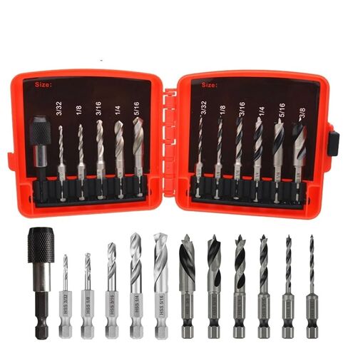 Woodworking Stubby Drill Bits Set Quick Change Tools(Set B(6PCS)) in Saudi Arabia