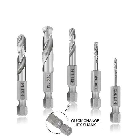 Woodworking Stubby Drill Bits Set Quick Change Tools(Set B(6PCS)) in Saudi Arabia