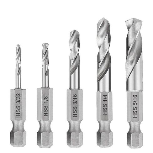Woodworking Stubby Drill Bits Set Quick Change Tools(Set B(6PCS)) in Saudi Arabia