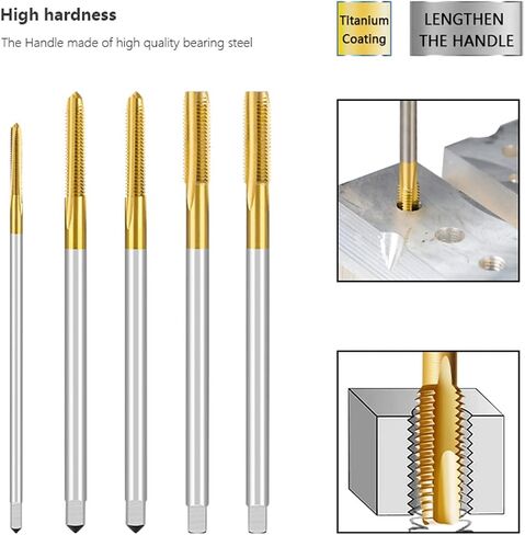 Screw Tap Drill M2-M12 Thread Tap Straight Flute 90-150 Length Metric Machine Plug Tap for Metal Screw Threading Tools 1Pcs(M12x120) in Saudi Arabia