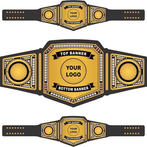 حزام Handsy Custom Championship - حزام مصارعة مخصص مخصص - حزام بطولة قابل للتخصيص لجائزة الأحداث الرياضية in Kuwait