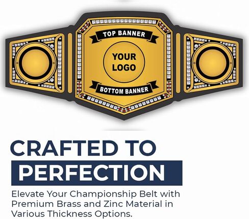 حزام Handsy Custom Championship - حزام مصارعة مخصص مخصص - حزام بطولة قابل للتخصيص لجائزة الأحداث الرياضية in Kuwait
