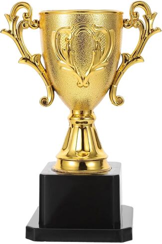 Didiseaon Gold Award Trophy Cups Plastic Gold Trophies First Place Winner Awards Trophies Sport Party Favors Props for Sports Tournaments Competitions (Gloden 5.6×3.1×3.1in) in Saudi Arabia